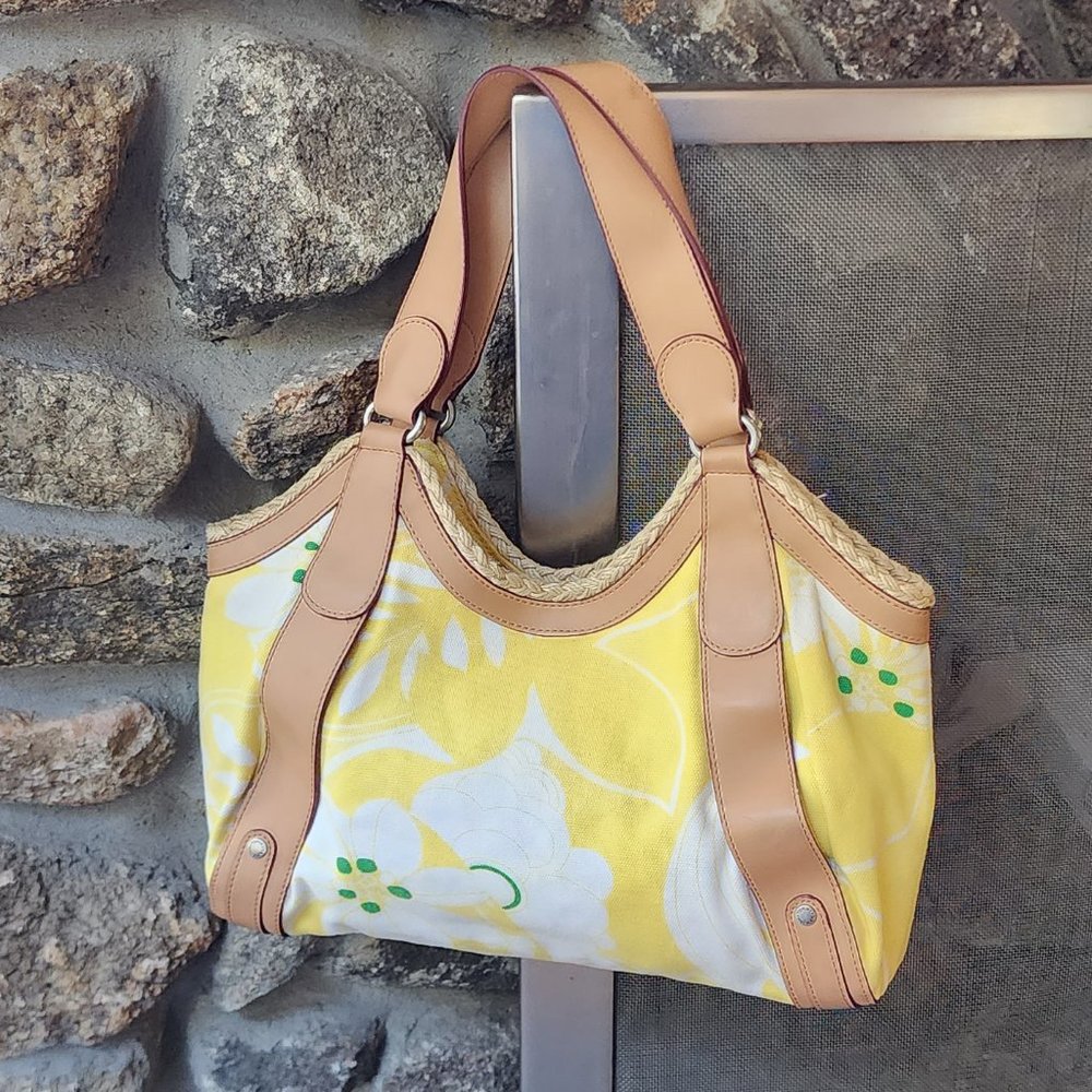 Tommy Hilfiger Yellow Floral Shoulder Bag - Picture 12 of 16